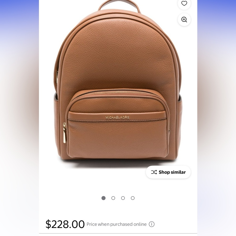 Michael Kors Bex Leather Backpack - Picture 11 of 11